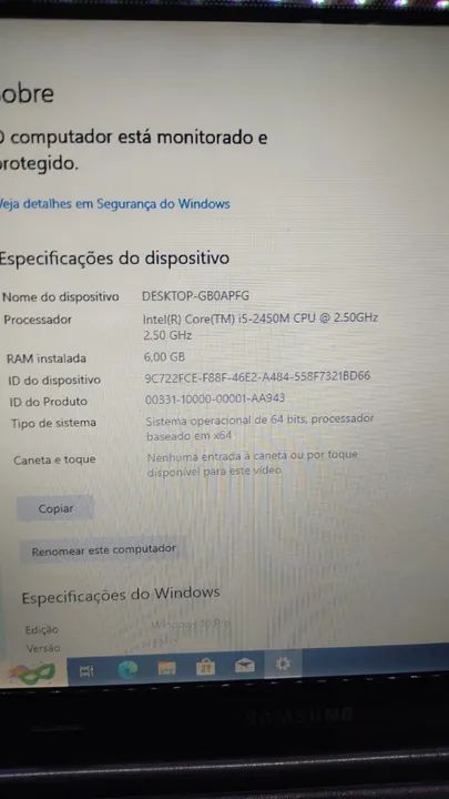 Samsung RF511 - Core i5 2450M - 4GB de RAM - HD de 500GB - Foto 5