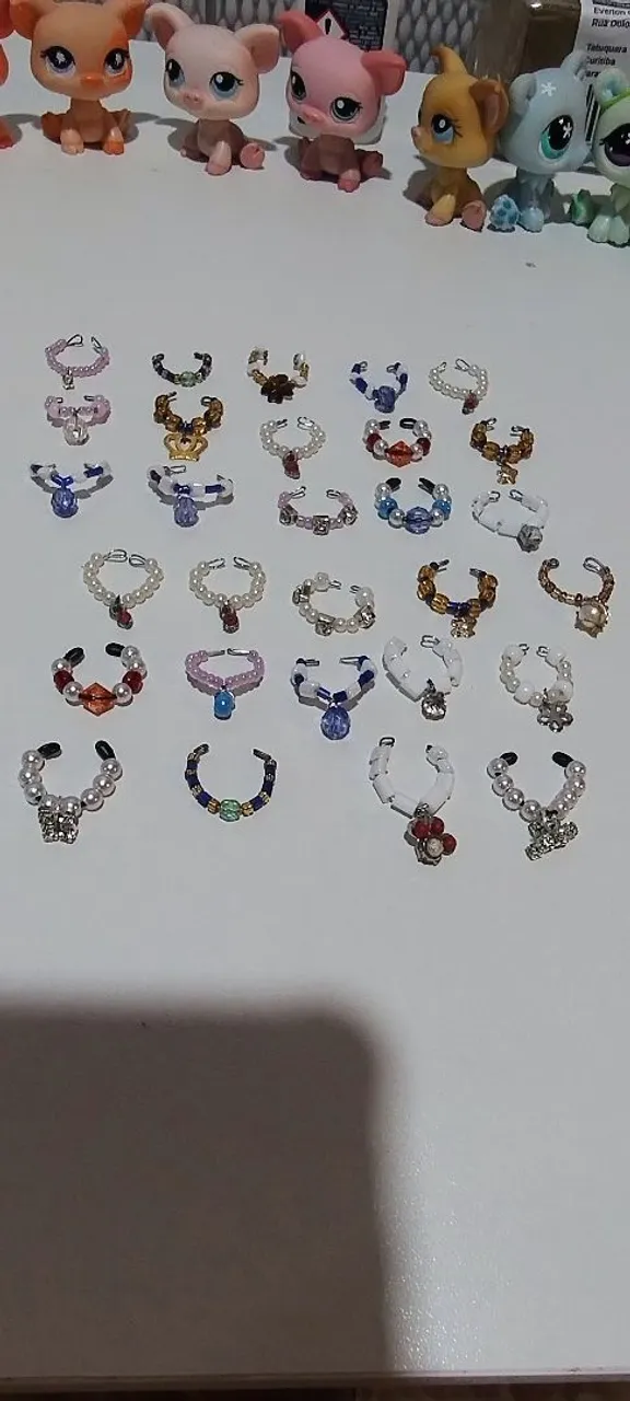 Lote colares littlets pet shop
