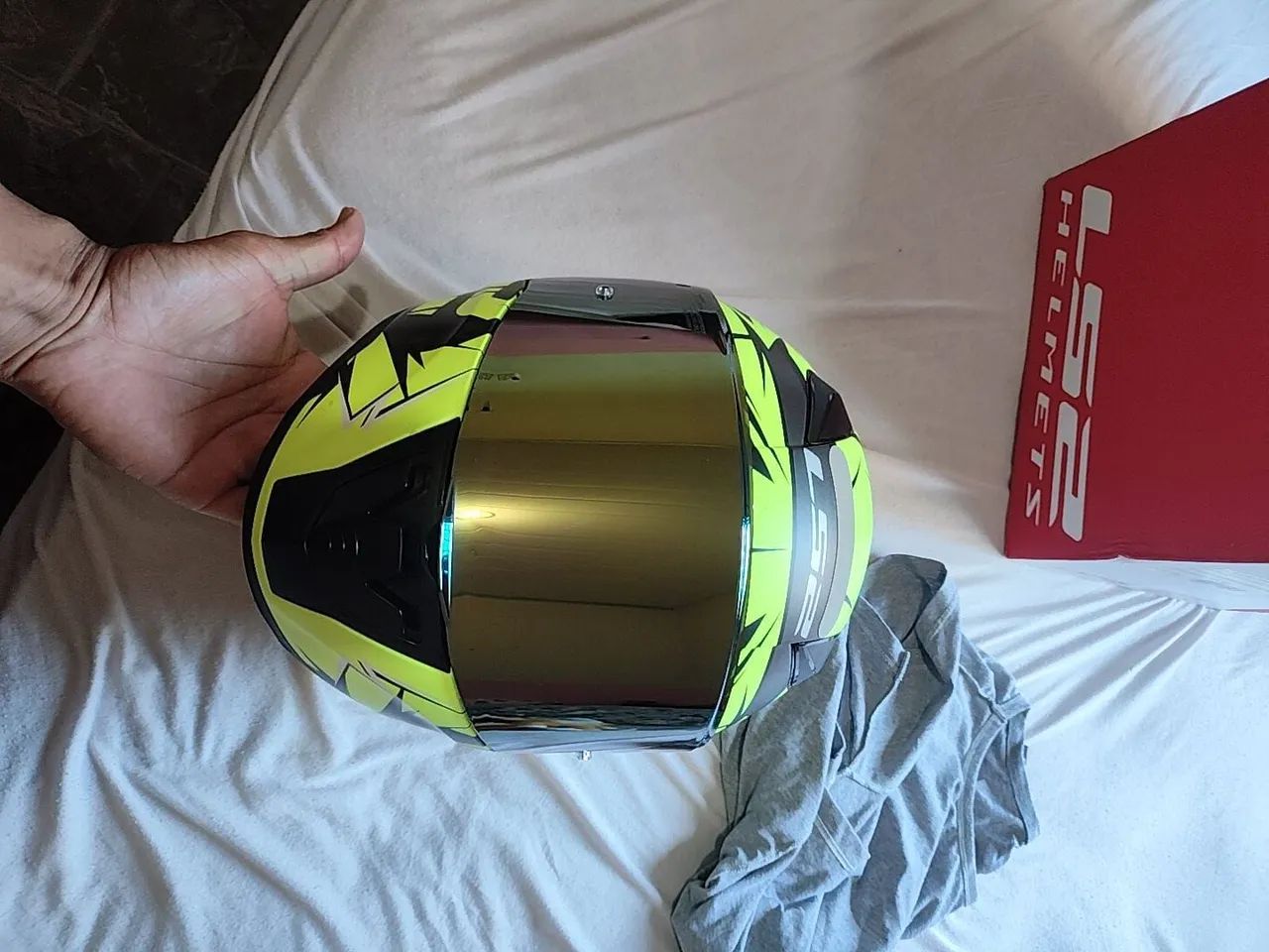 Capacete LS2 FF320 Stream Neon - Foto 5