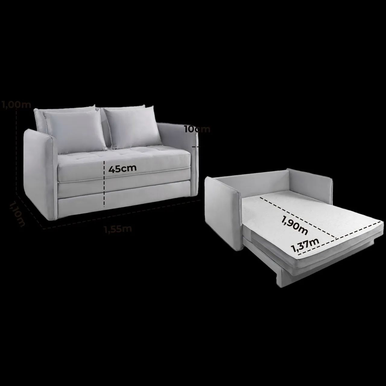 SOFÁ CAMA SUPER CONFORTO ELEGÂNCIA SURPREENDA-SE!! 616TT765578336907779124