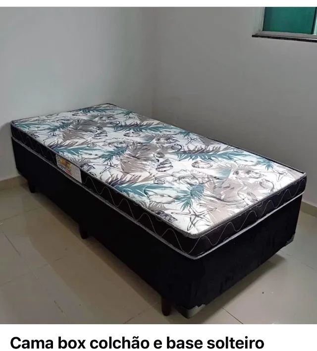 Cama box solteiro (novo) brinde