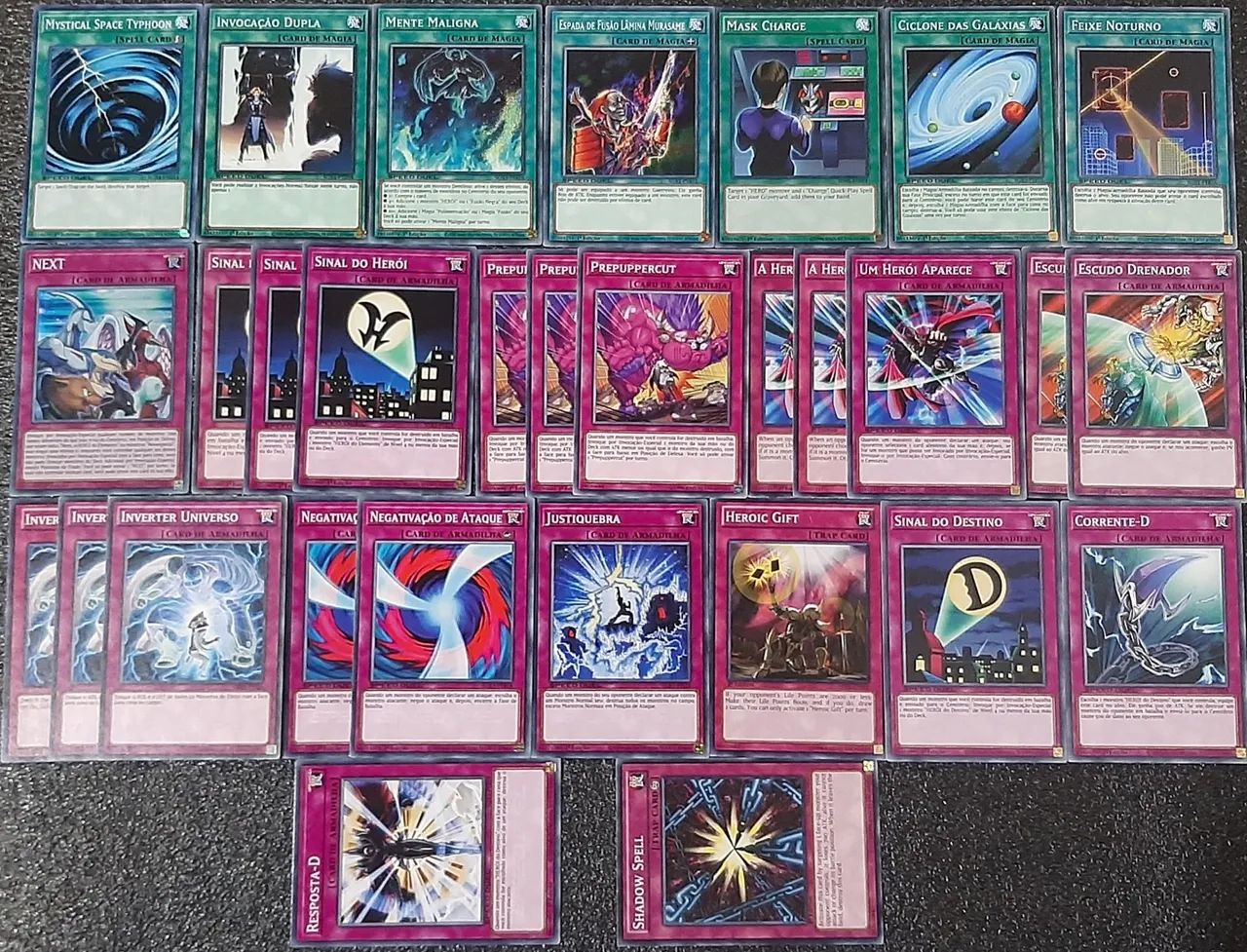 Deck heroi elemento cartas originais de yu-gi-oh - Foto 3