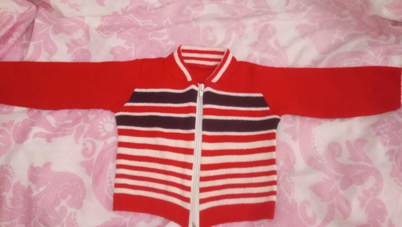 Blusa de frio bebê listrada