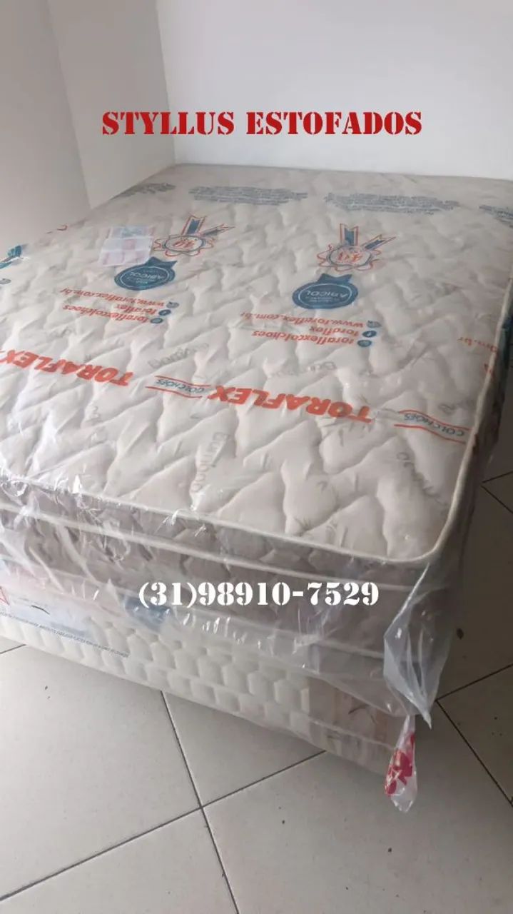 Cama box com colchão 