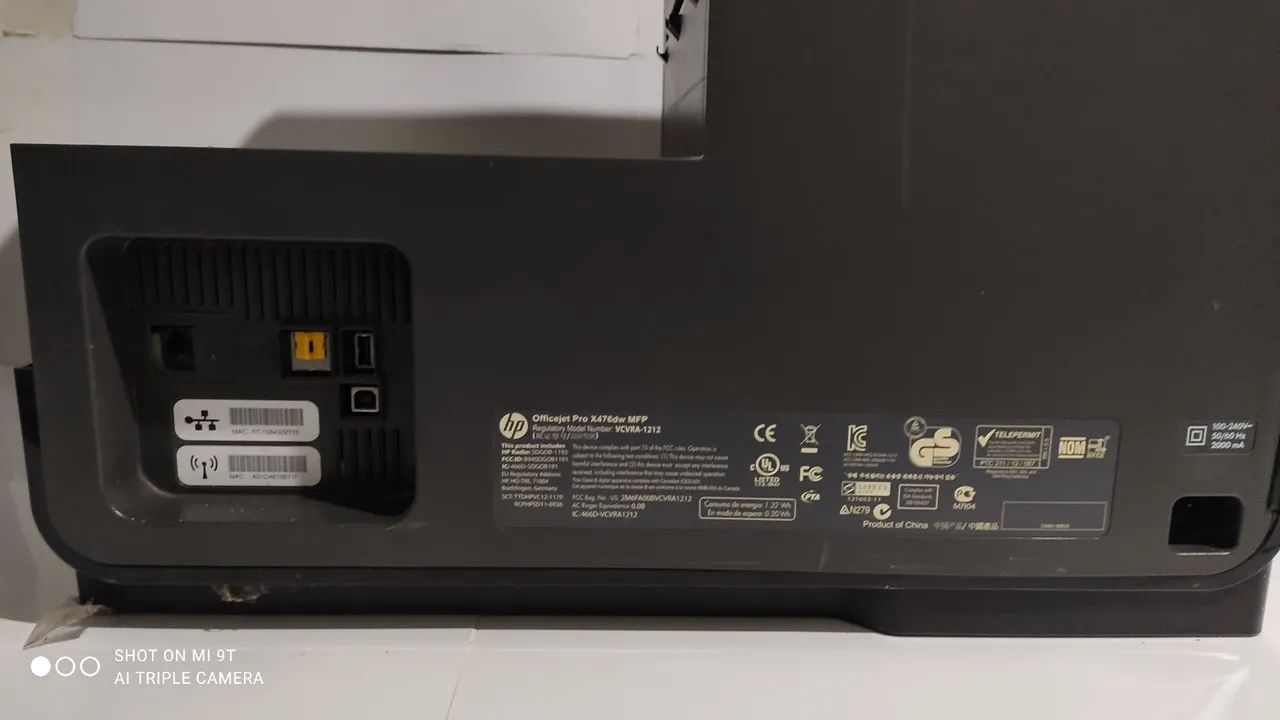 HP Officejet Pro X476dw Multifuncional64529122622850124