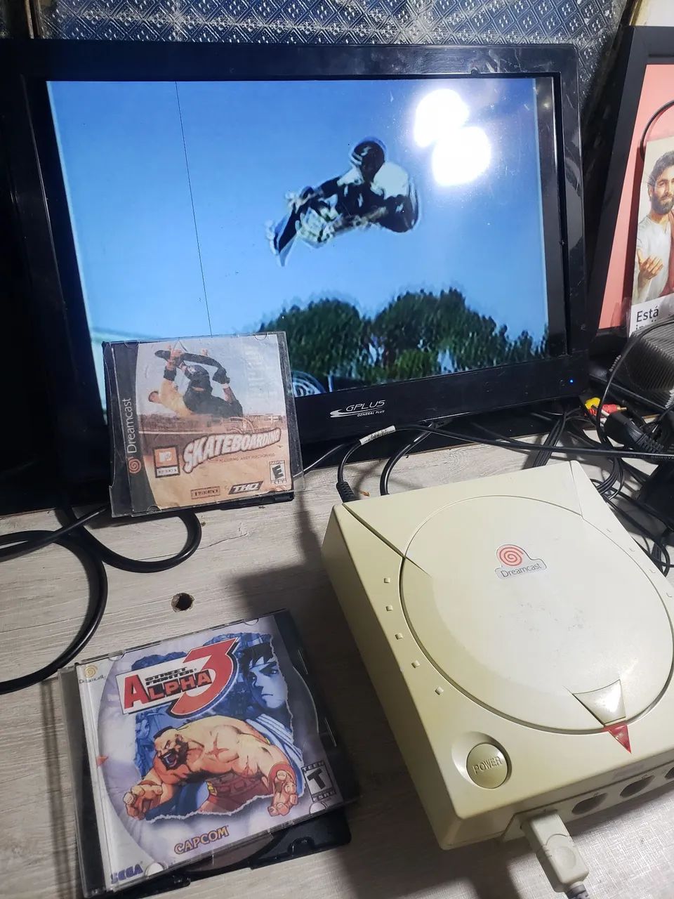 Dreamcast com controle e jogos - Foto 2