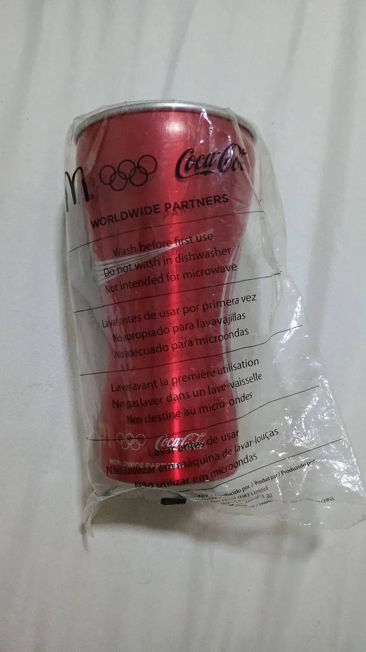 Copo promocional da coca cola