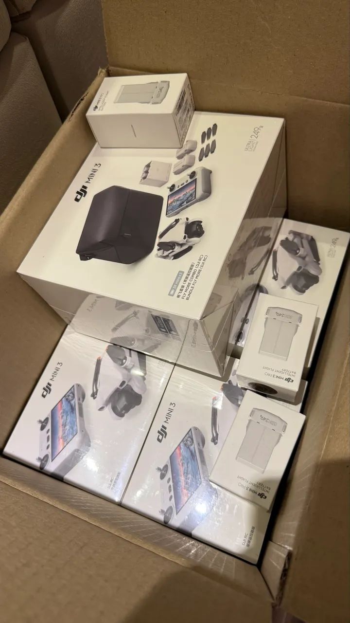 Drones DJI Mini 3 Lacrados com NF 