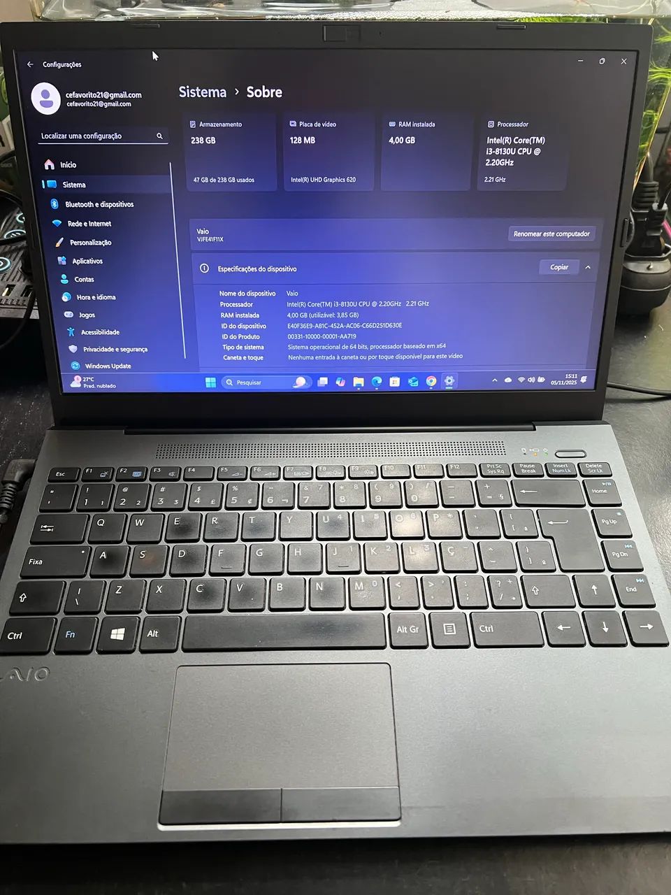 Notebook Vaio64317758903938123