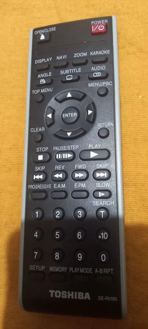 Controle dvd toshiba 