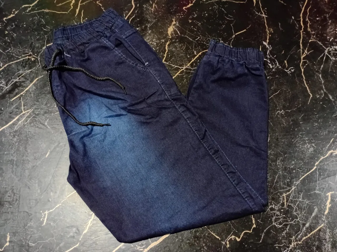 Calça Jeans Masculina Jogger Azul