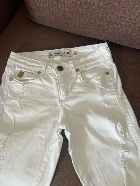 CALÇA BRANCA JHON JHON 36 - Foto 2