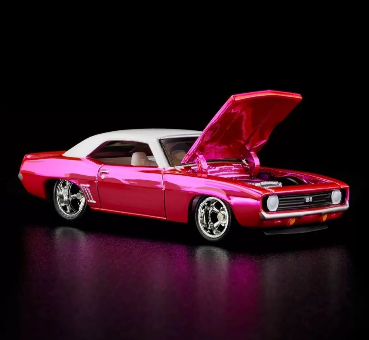 Hot Wheels RLC 1969 Chevy Camaro SS  Pink 