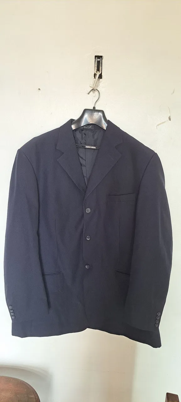 Terno azul social masculino