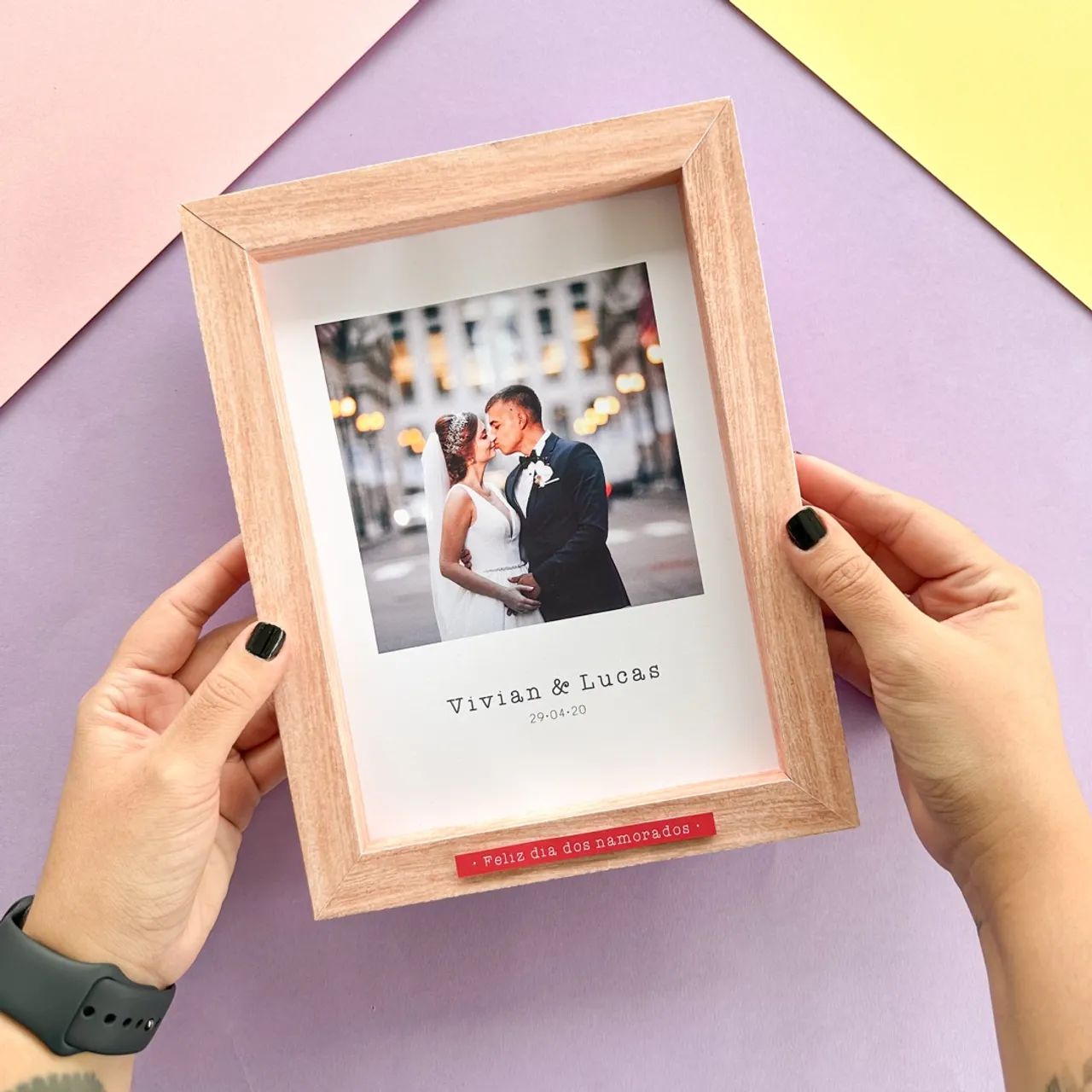 Porta retrato personalizado para o Dia dos Namorados