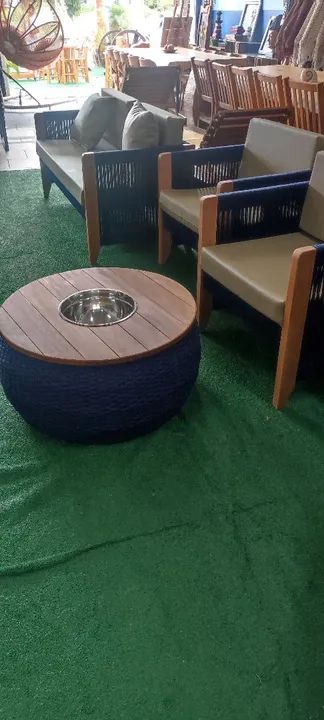 Conjunto de Sofás para Área Externa - Novo - Foto 2