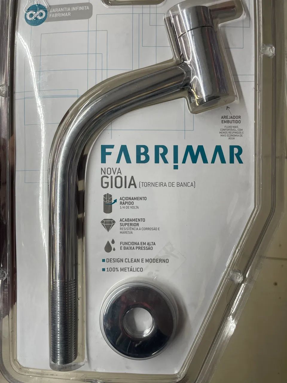 Torneira lavatório Fabrimar Gioia 1197 Bica Baixa