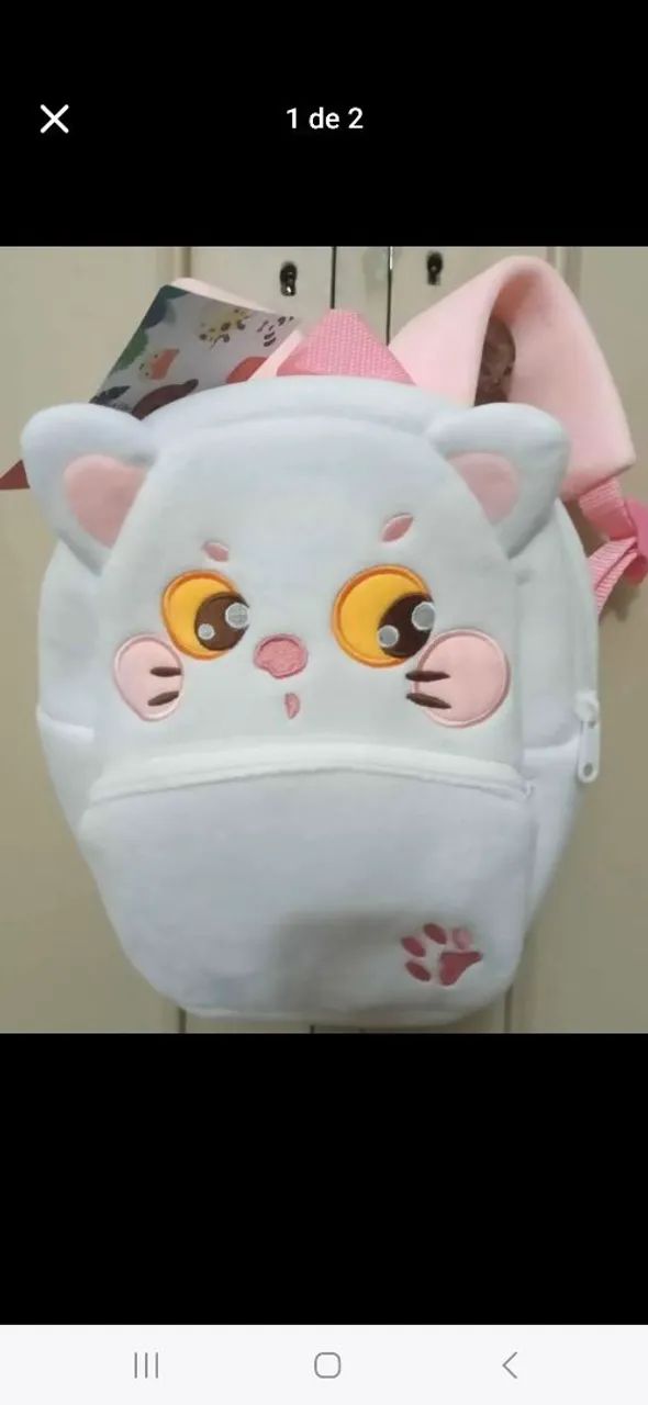 Mochila Gata De Pelúcia 