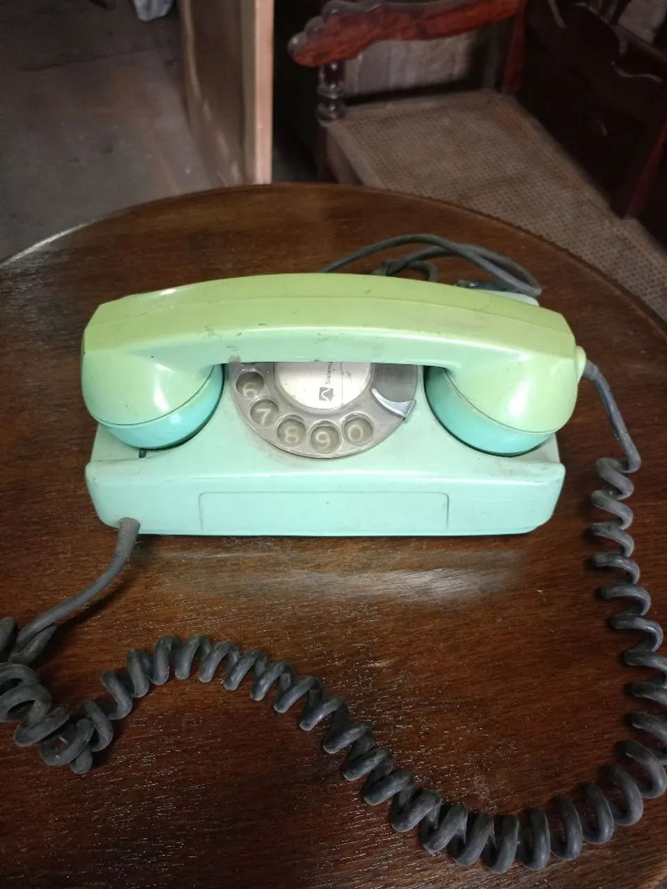 Telefone Fixo Vintage Verde - Retrô