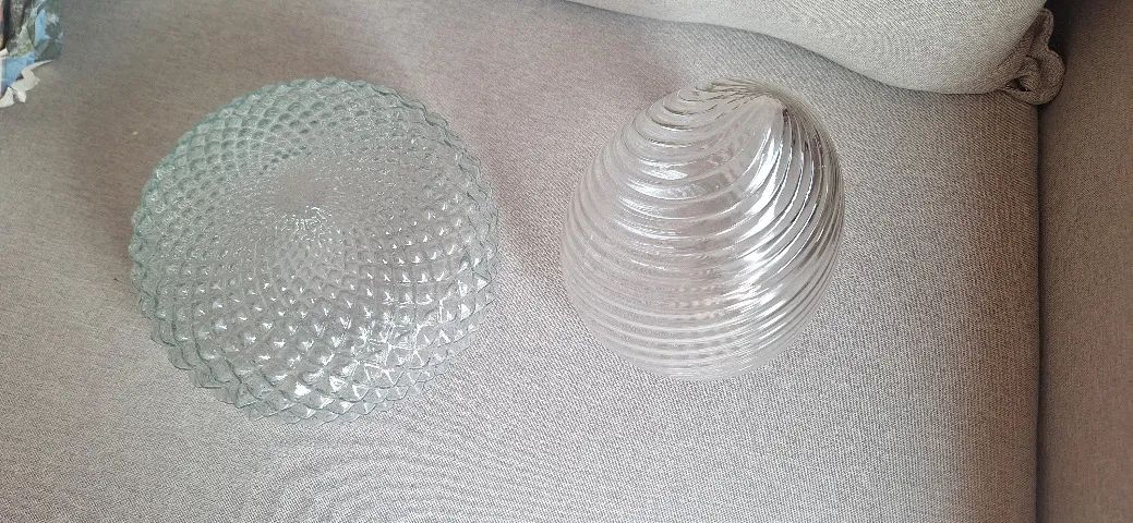 Lustre Plafon Vintage conjunto em vidro