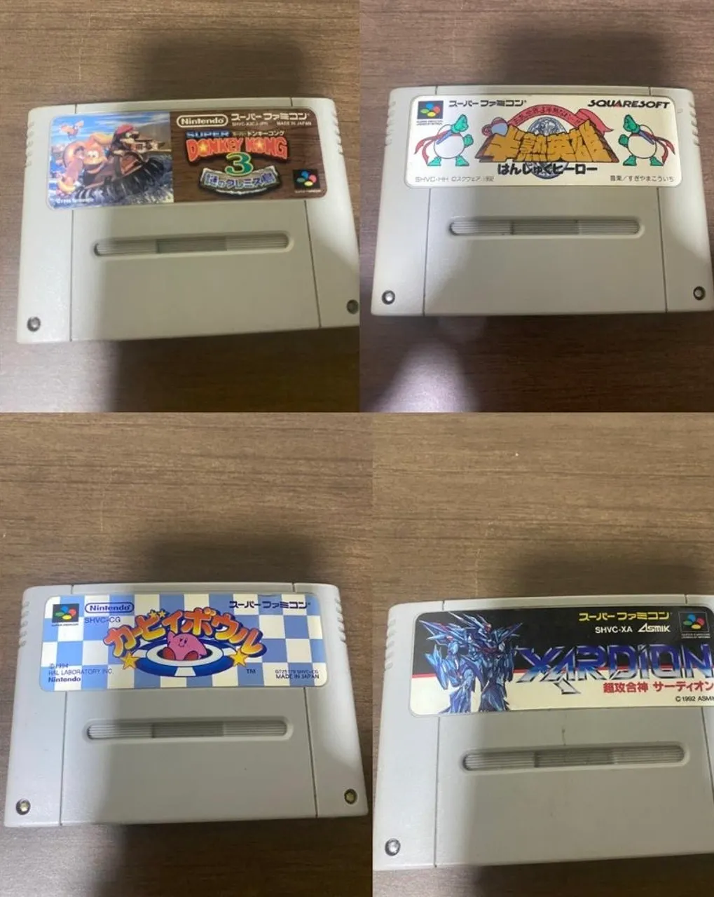 Coleção 4 jogos originais snes