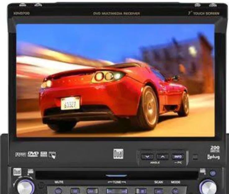 Som e Multimídia Dual XDVD700 - DVD Automotivo com tela touch e controle remoto - Foto 3