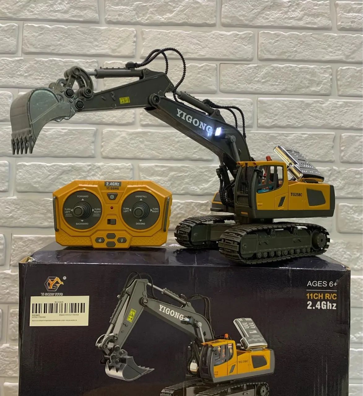 Retro escavadeira controle remoto - Foto 4