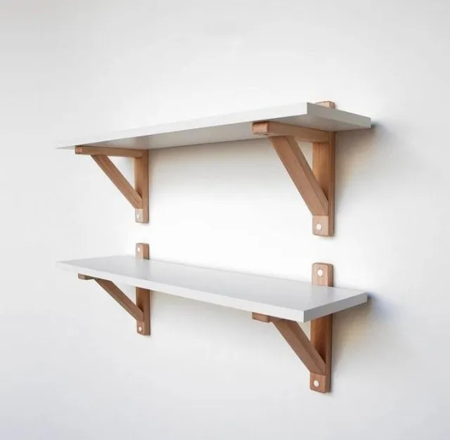 Kit 2 Prateleiras de MDF e Pinus