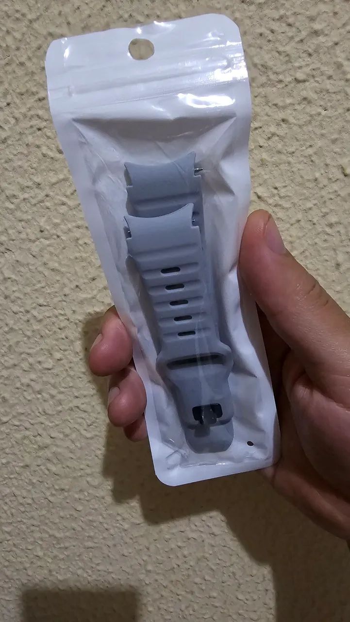 Pulseira de Silicone para Smartwatch - Cinza