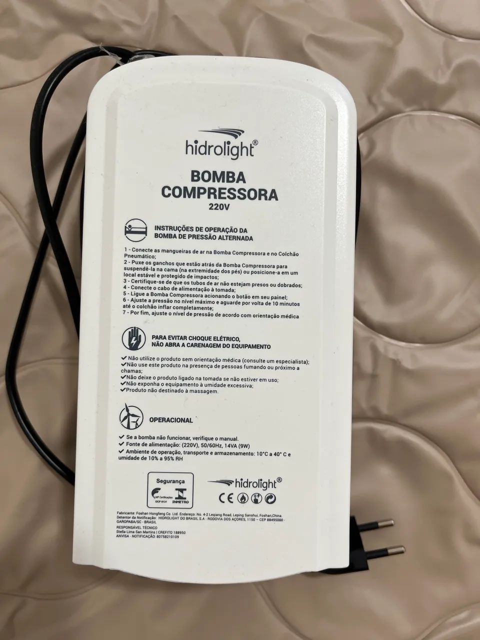 Colchão Anti Escaras Pneumático