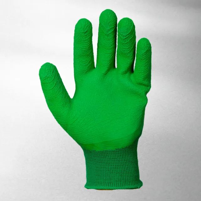 LUVA DE SEGURANÇA EMBORRACHADA VERDE - Foto 2