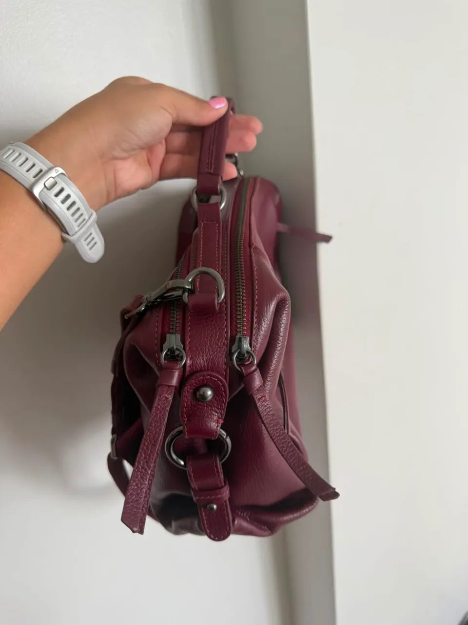 Bolsa Jorge Bischoff vinho  - Foto 2