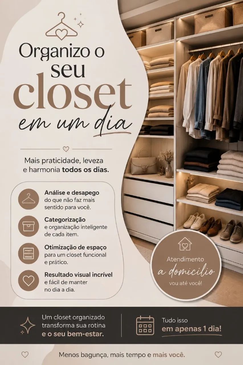 Organização de closets
