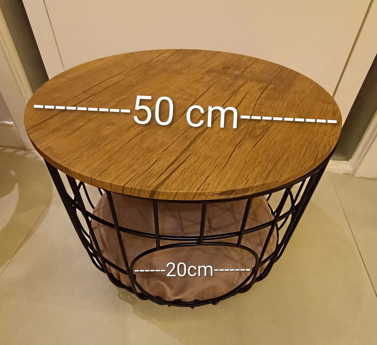 Mesa de apoio para sala e cama Pet integrada tipo toca<br> - Foto 5