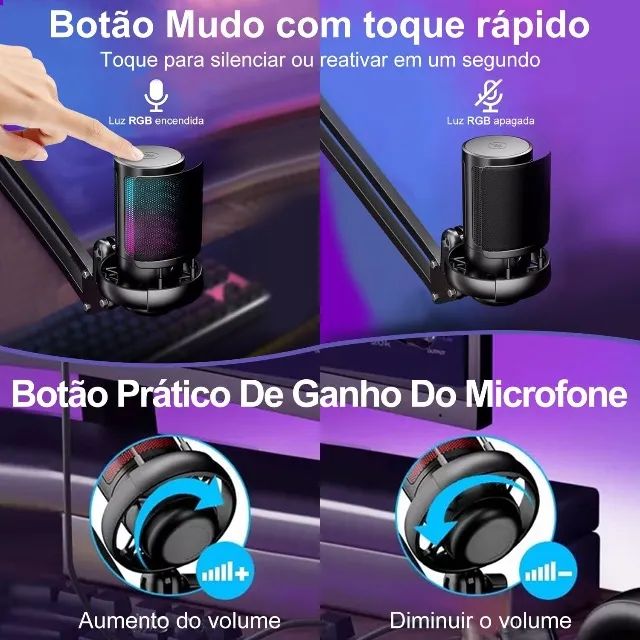 Microfone Gamer Fifine A6 - Foto 2