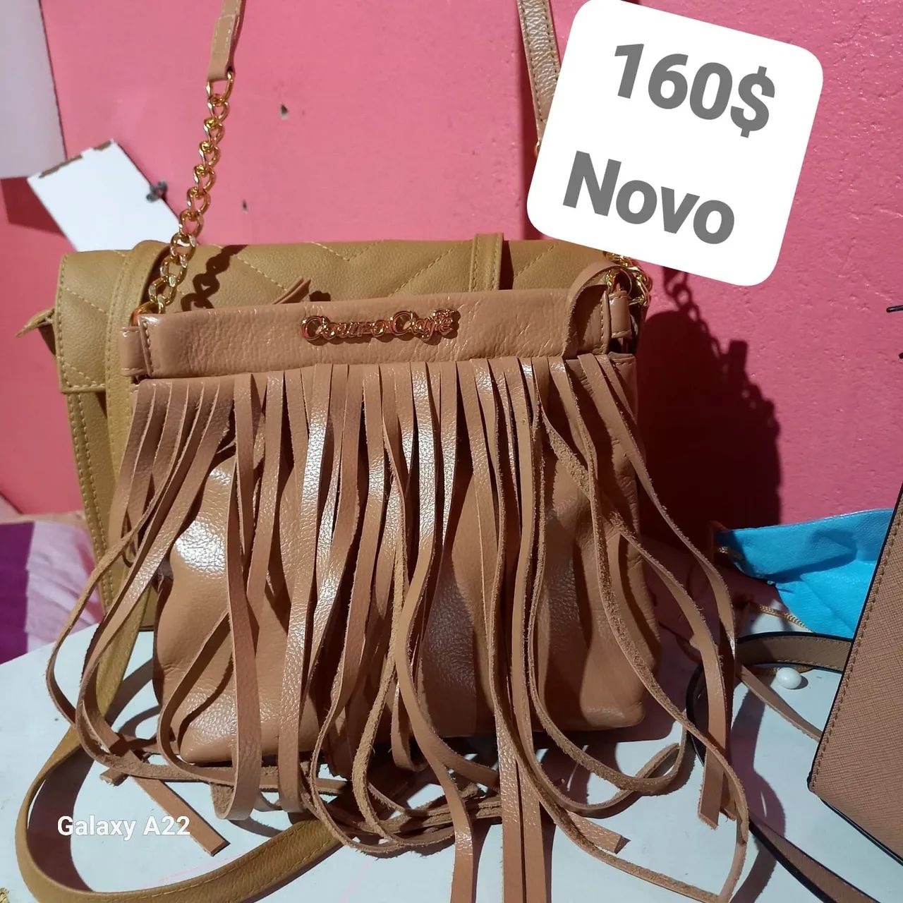 Bolsa de couro nova  - Foto 4