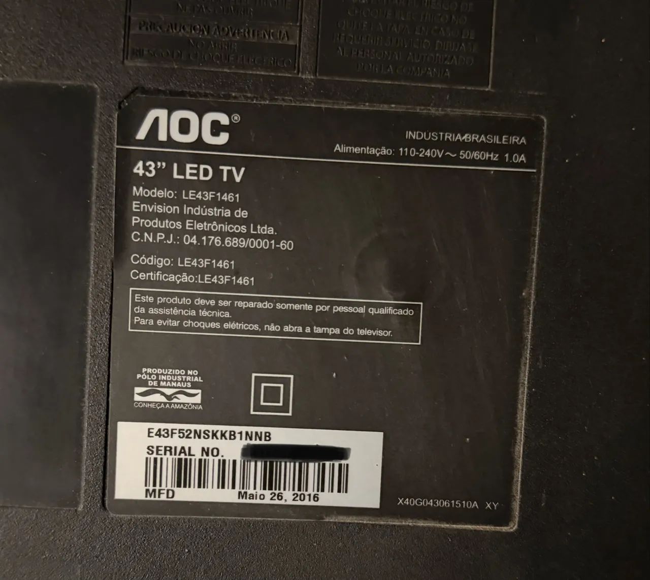 TV AOC 43 + Painel - Foto 5