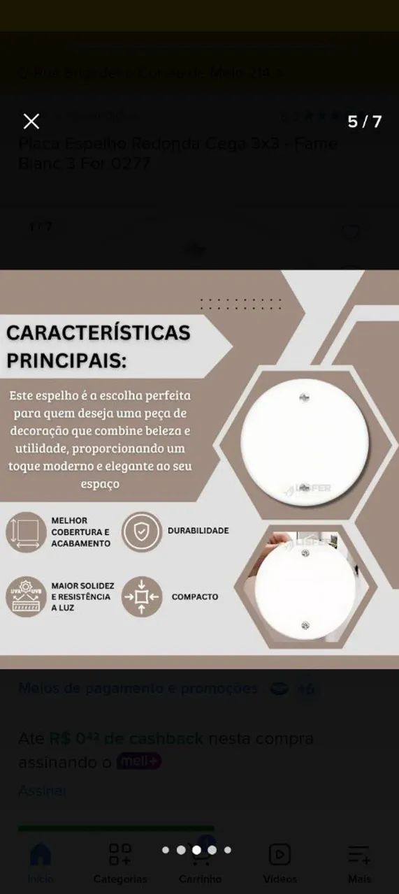 20 placas Cegas Fame Redonda 3 polegadas novas  - Foto 4