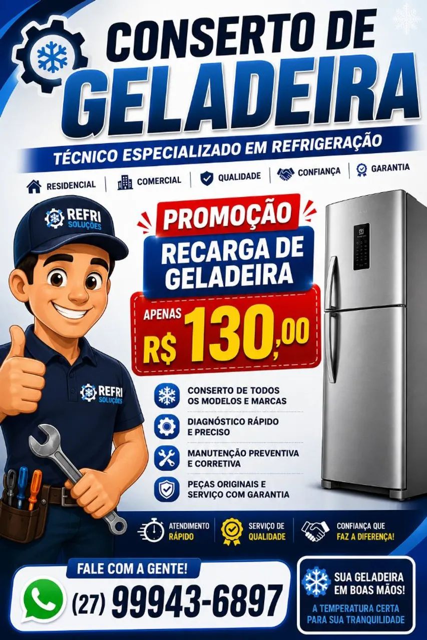 Conserto de Geladeira 