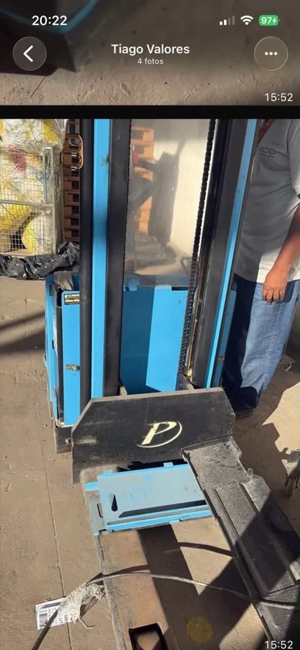 Empilhadeira eletrônica tracionaria paletrans  - Foto 2
