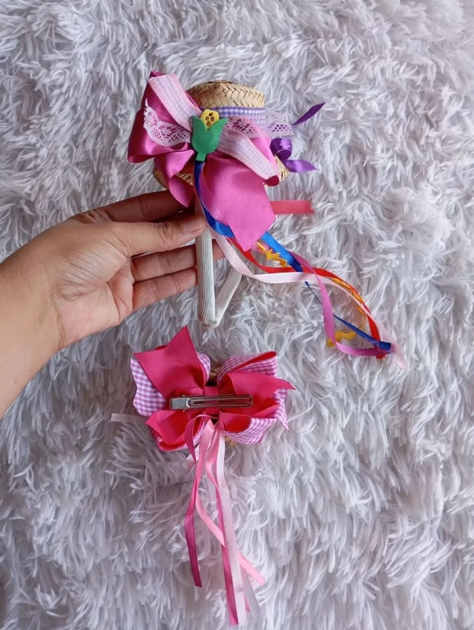 kit de acessórios para cabelo temático de Festa Junina  - Foto 3