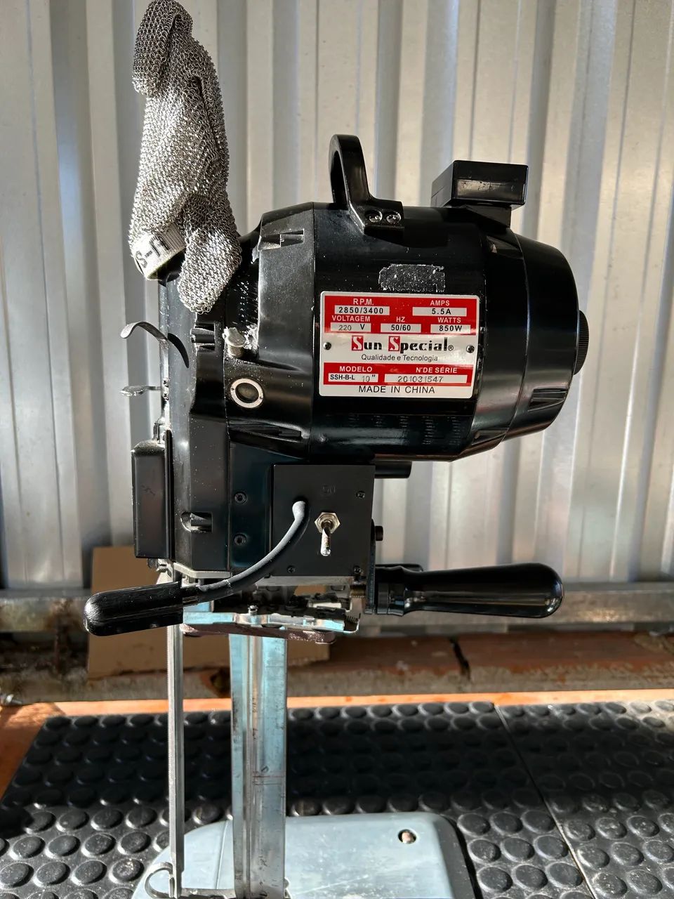 Máquina de corte faca 10 polegadas 