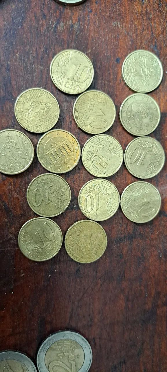 Lote de moedas antigas estrangeiras  - Foto 4