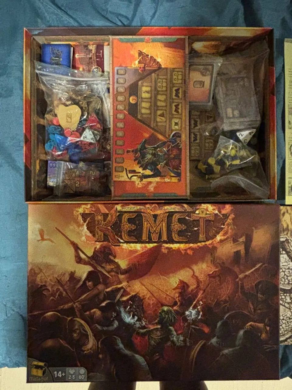 Kemet - Jogo de Tabuleiro - Excelente estado - cartas sleevadas - Foto 2
