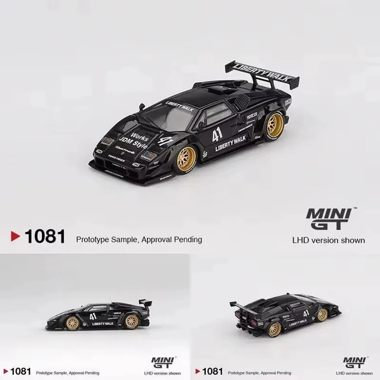 ミニカー MINI GT Lamborghini Huracan Ver.1 Black Mini GT Lamborghini Huracan Ver. 1 Black LB Works Blister