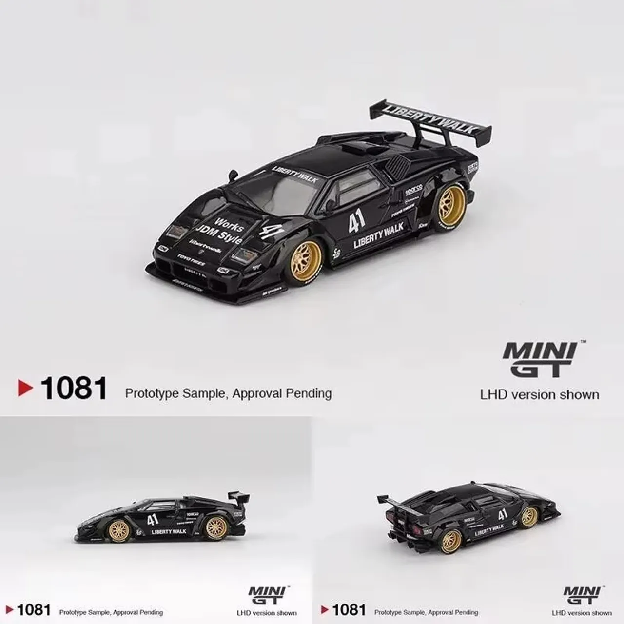 Mini Gt 966 Lamborghini Countach LB-WORKS 2024 Tokyo Auto Salon