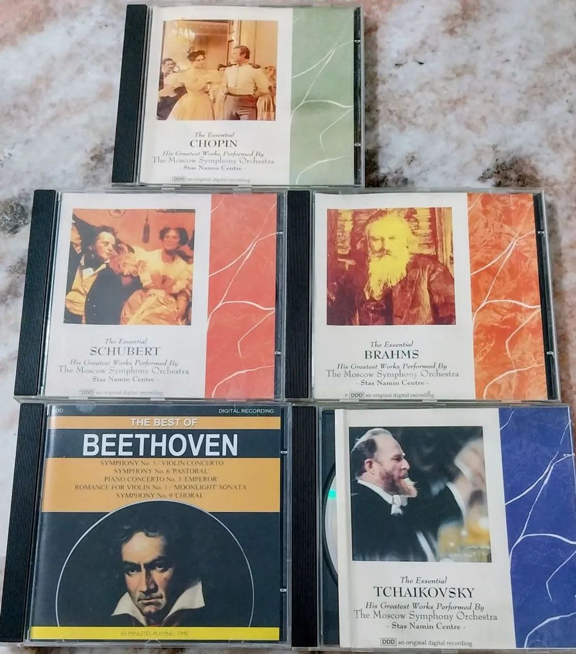 CD  SCHUBERT/ CHOPIN/BRAHMS/TCHAIKOVSKY/BEETHOVEN