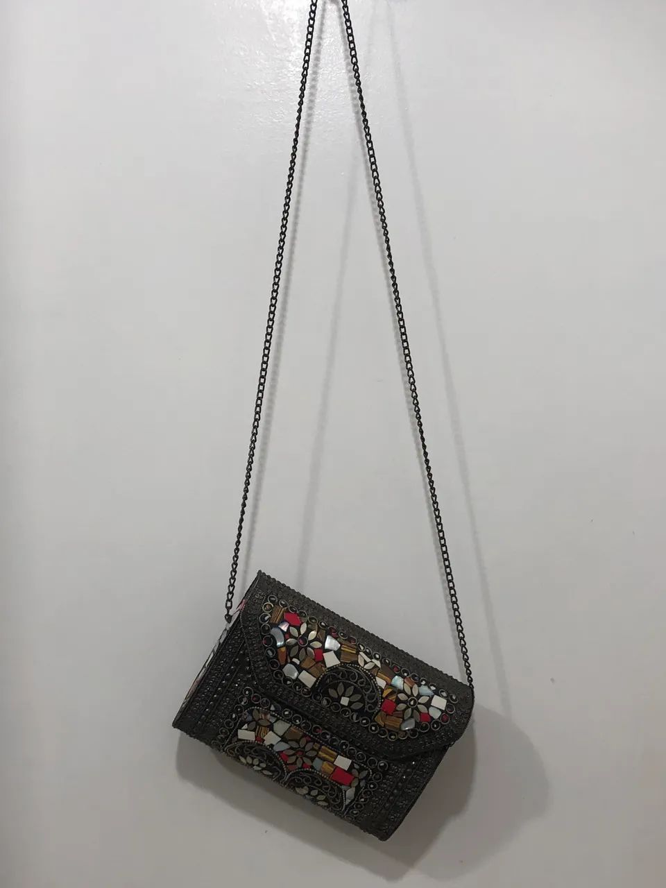 Bolsa vintage com pedraria NUNCA FOI USADA - Foto 2