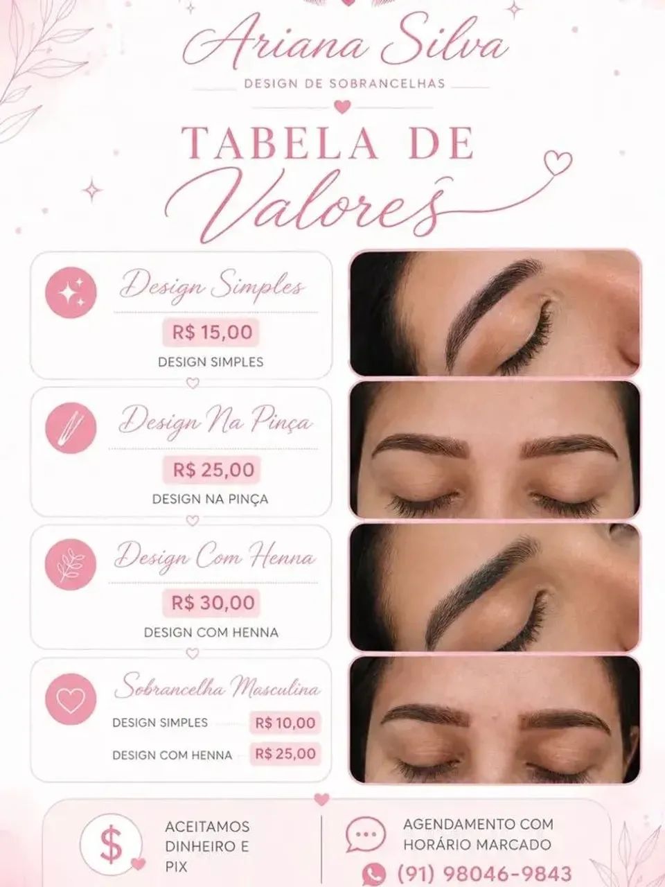 Disign de sobrancelha 