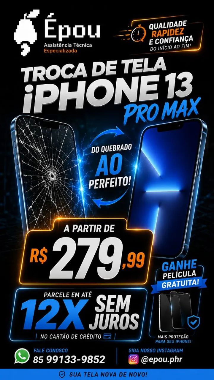 Tela para iphone 13 pro max 